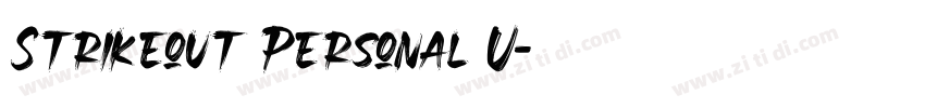 Strikeout Personal U字体转换
